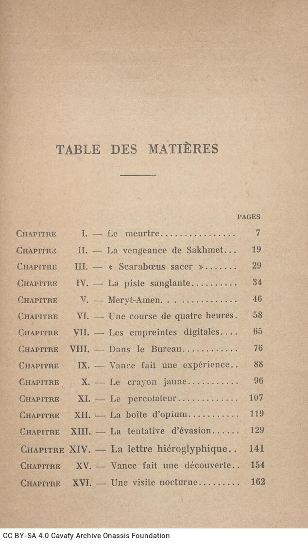 16 x 12 cm; 250 p. + 6 s.p., price of the book “7 fr. 50”. P. [1] bookplate CPC, p. [2] half-title page, p. [3] title pag